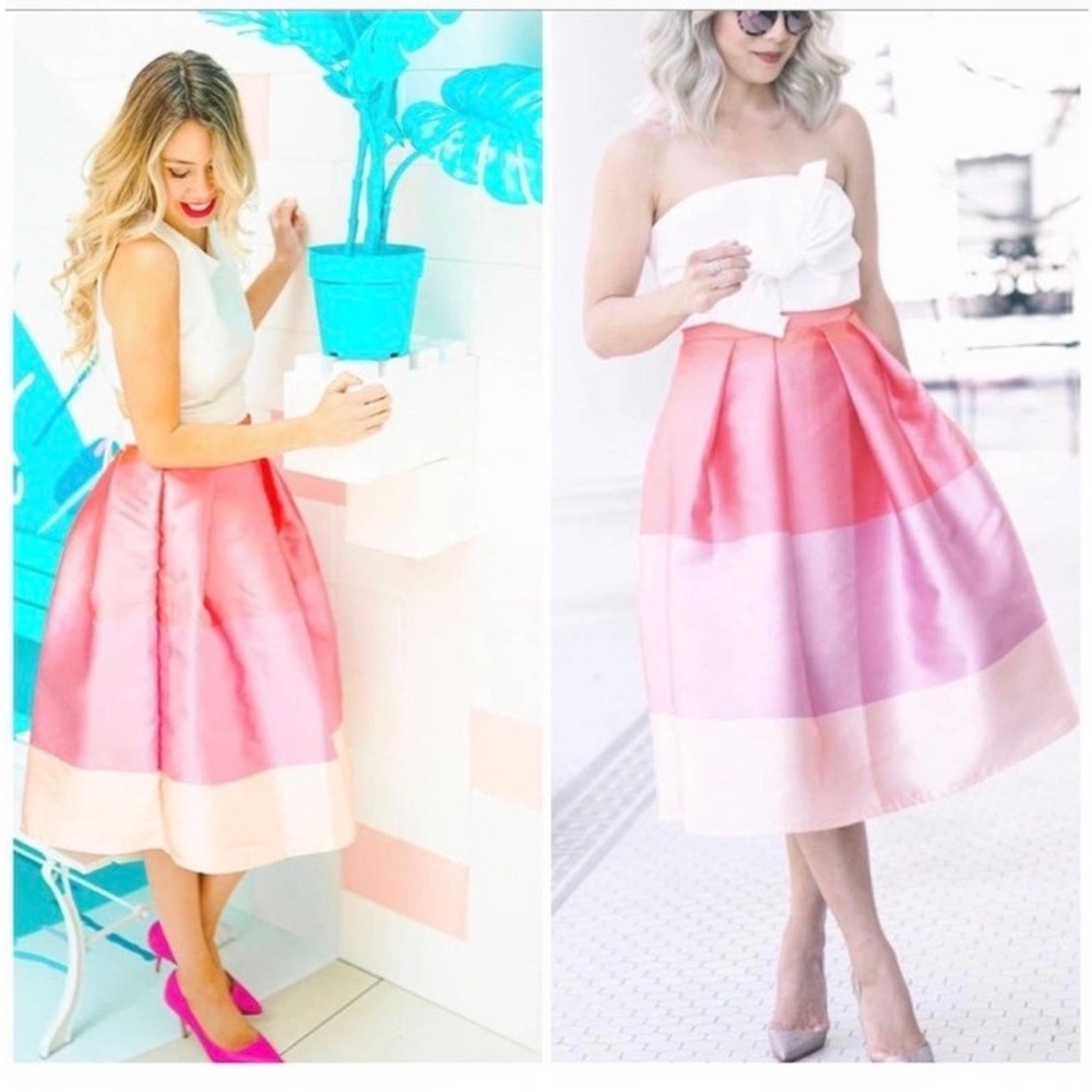 Chicwish Lollipop Colorblock Pleated Skirt